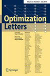 Optimization Letters杂志封面